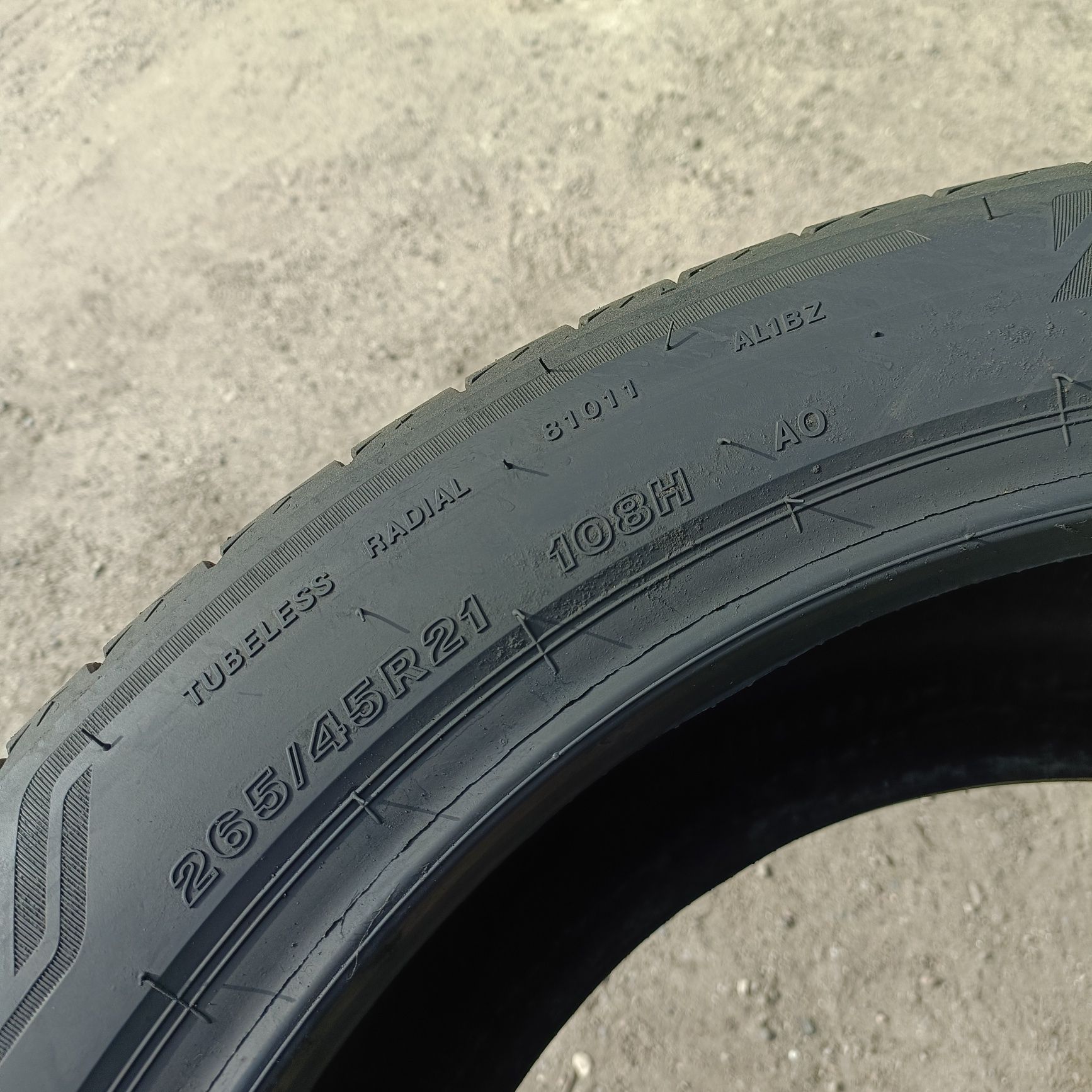 265/45r21 Bridgestone Alenza T001 z 2020r 5.8mm