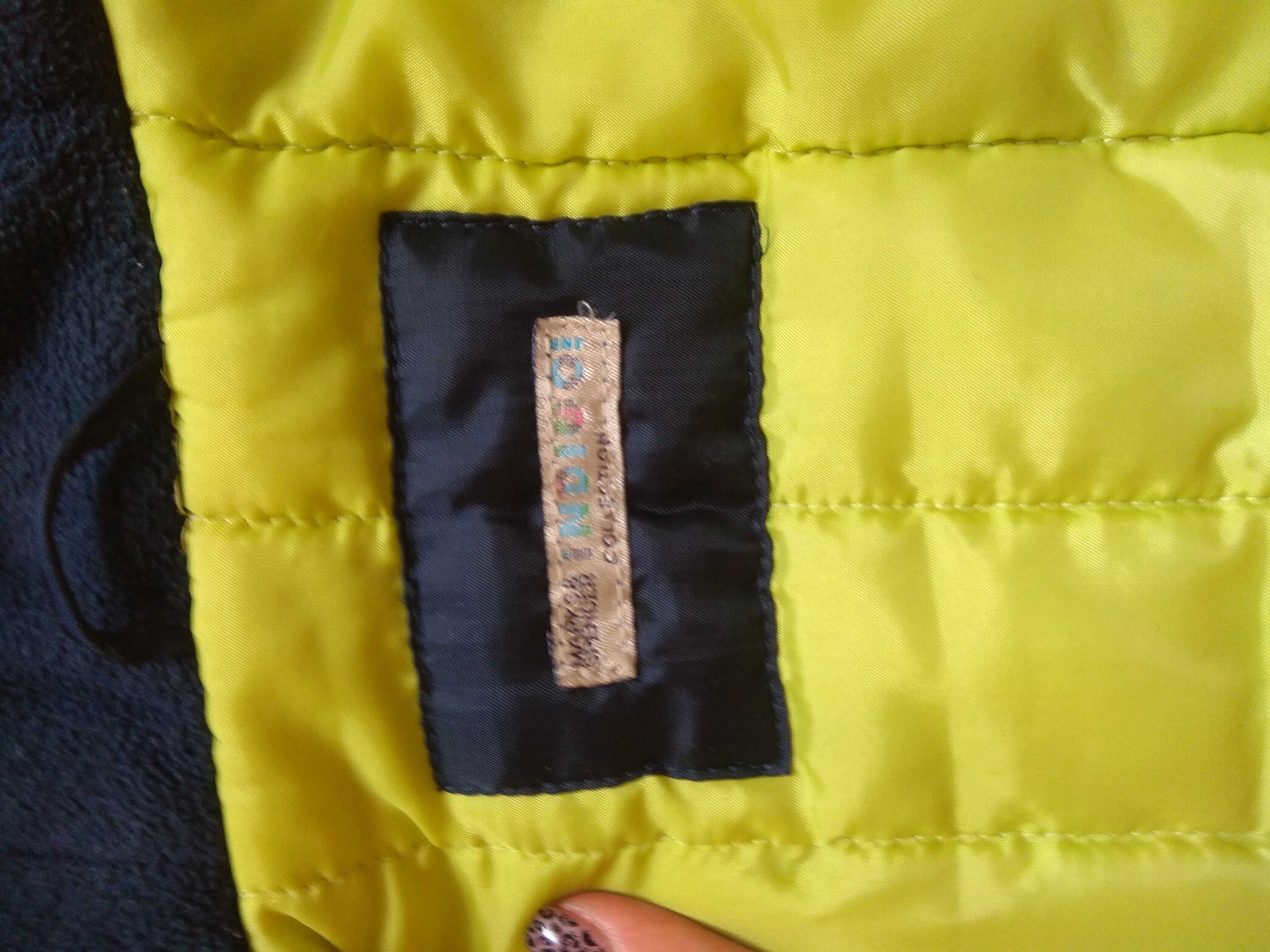 Курточка демисезонная синяя + жилетка осенняя тёплая р 92-98 2-3 г M&S
