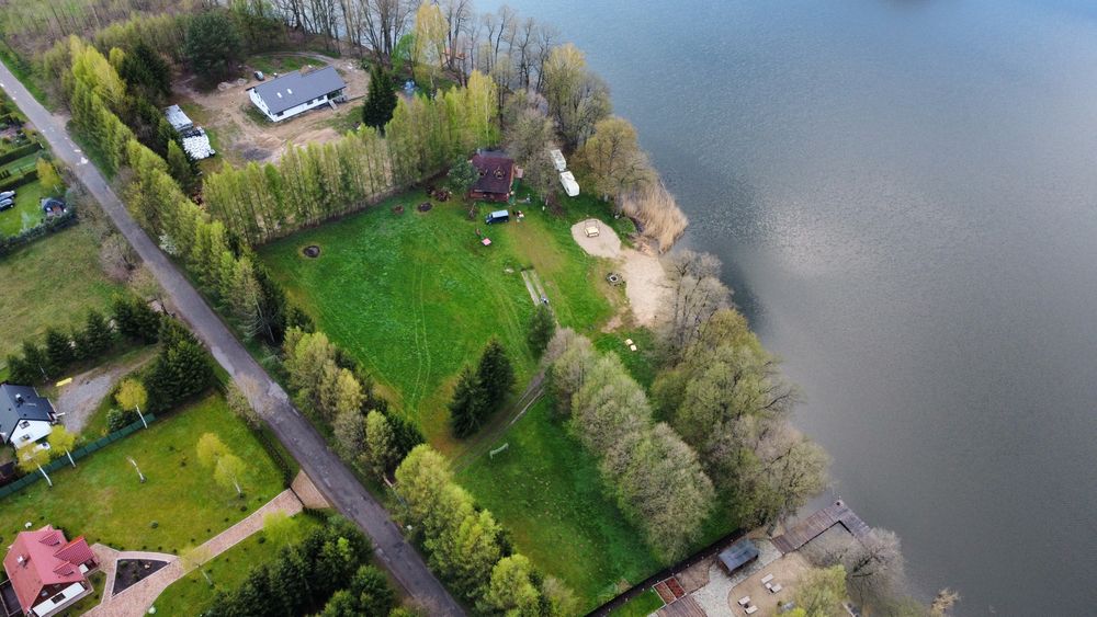 Domek dom nad jeziorem pomost plaża SAUNA jezioro mazury kajaki WINIEC