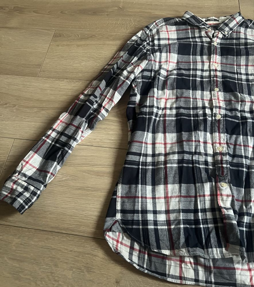 Koszula męska w krate L H&M fitted