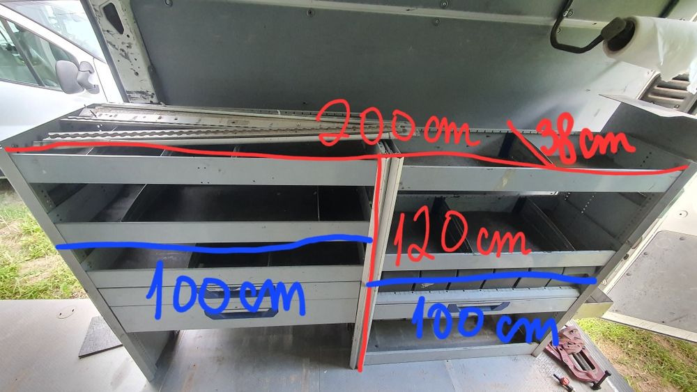 Armários para carrinha
