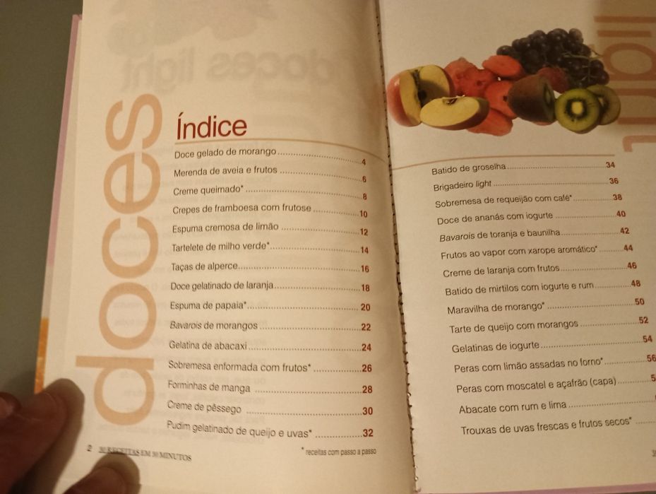 Doces Light	Coleção 30 receitas em 30 minutos		Como Novo!