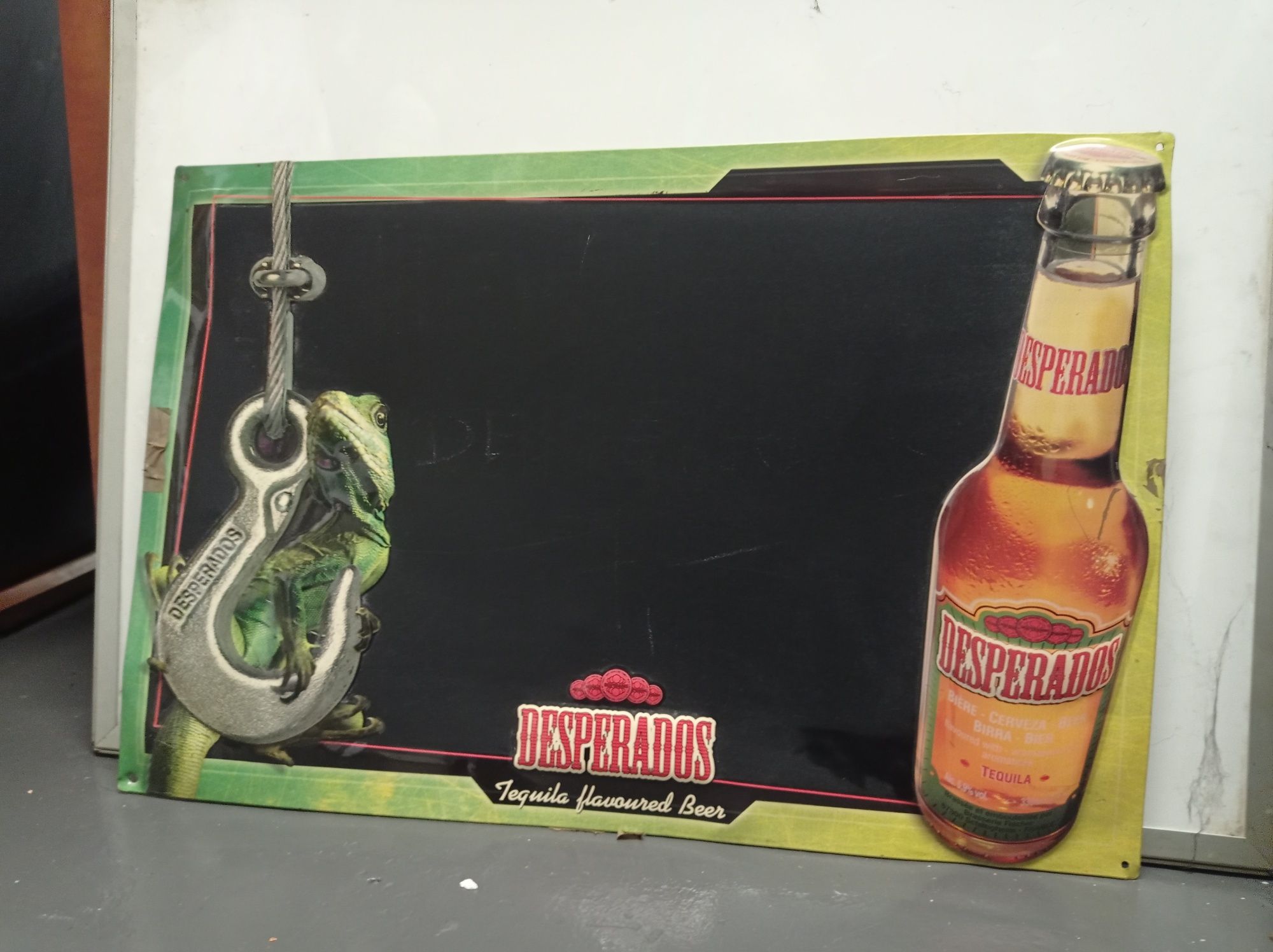 desperados tablica menu reklama metalowa