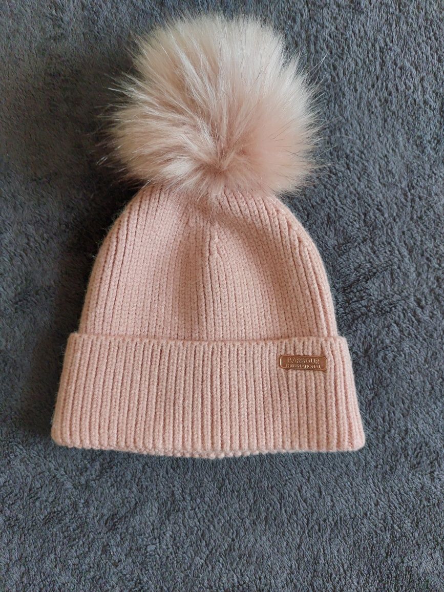 Шапка  Barbour  рожева,S