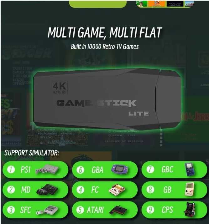 Ігрова приставка M8 Data Frog Y3  + 2 бездротові геймпади (64 ГБ)