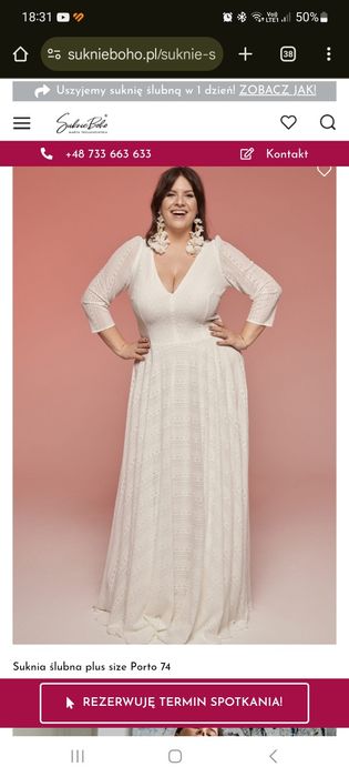 Suknia ślubna suknie boho model porto 74