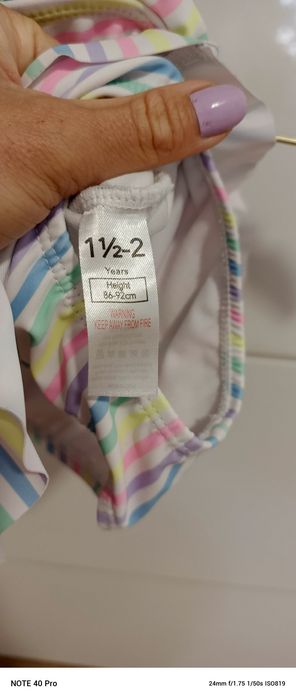 Kostium kąpielowy jednoczęściowy dziewczęcy 86-92 cm