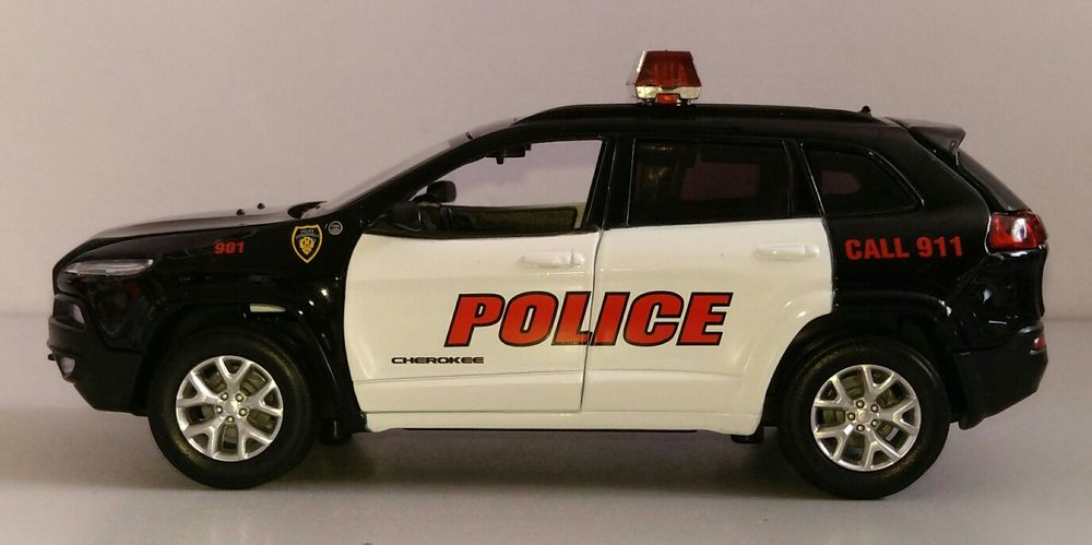 JEEP Cherokee Police модель 1:32 ТМ Автопром Металлическая звук свет