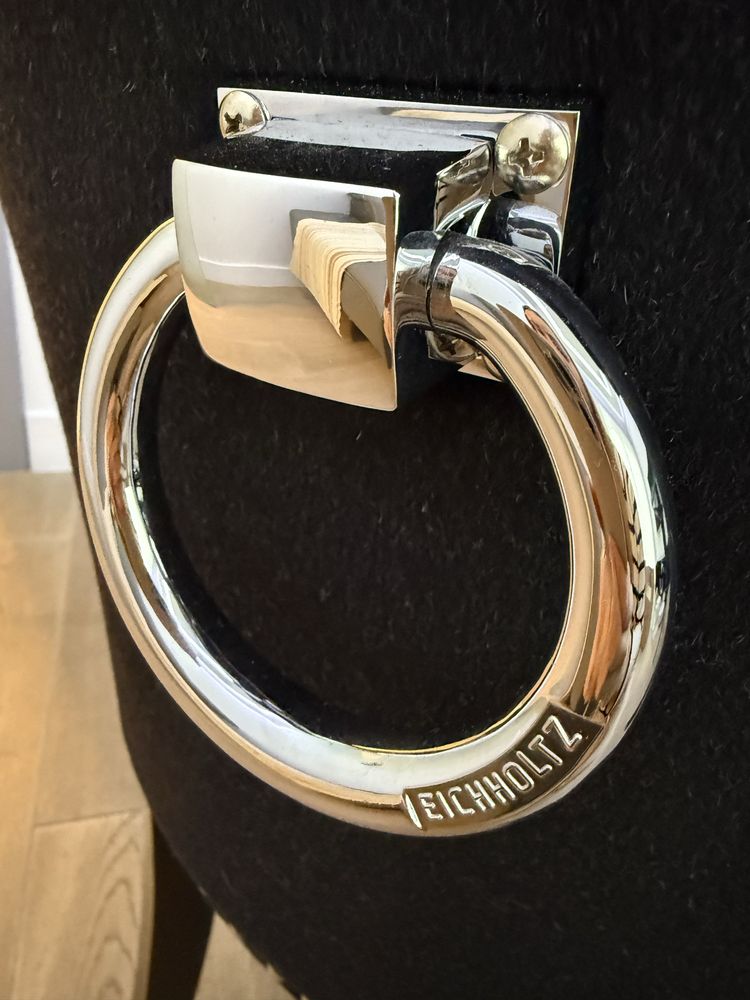 Komplet 4 krzesla Eichholtz Key Largo kaszmir czarny