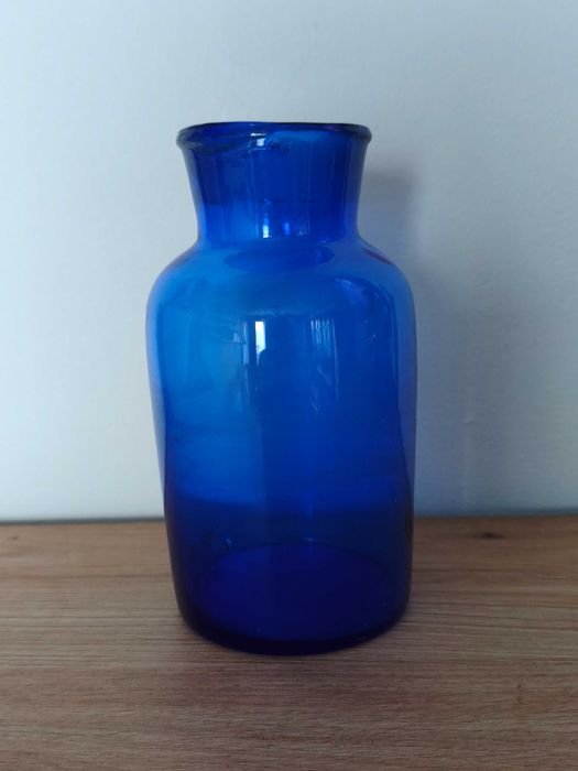 słój wazon szkło kobalt