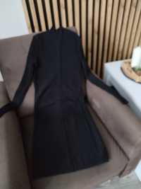 Sukienka dzianinowa czarna XS-M