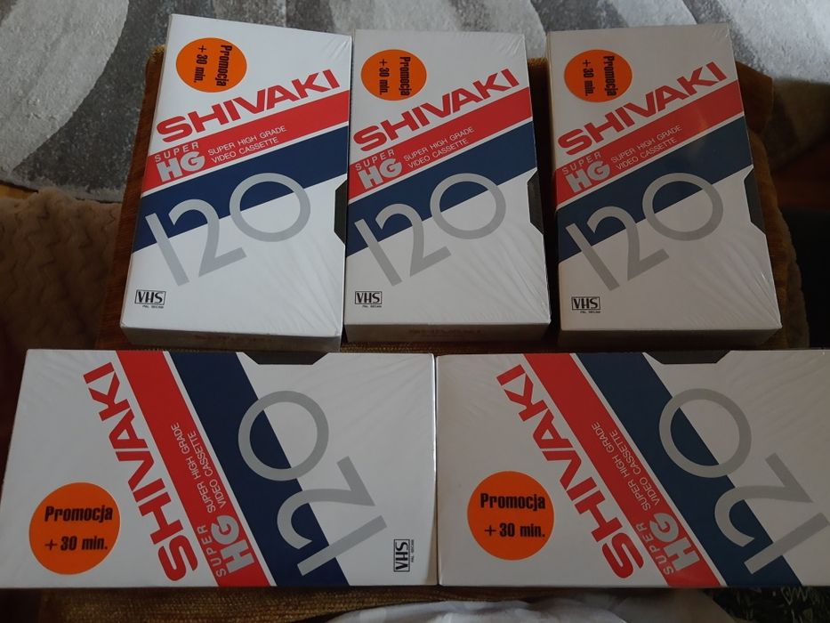 Nowe kasety magnetowidowe VHS