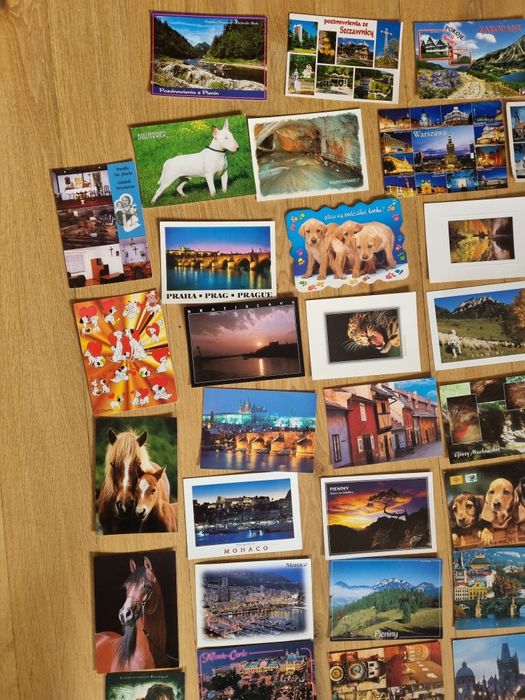 Pocztówki z kraju z zagranicy, kartki urodzinowe, z wakacji puste