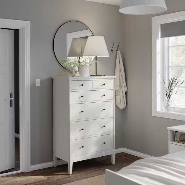 Kredens IKea  IDANÄS 6 szuflad biała 84x135 Idanas komoda nowa w karto
