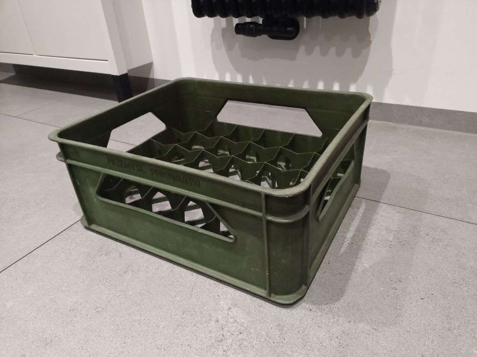 Stara skrzynka na butelki PRL przemysł piwowarski