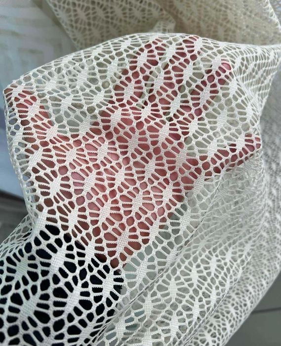 Тюль гіпюр турецька гардины шторы фіранки фатін сітка занавески