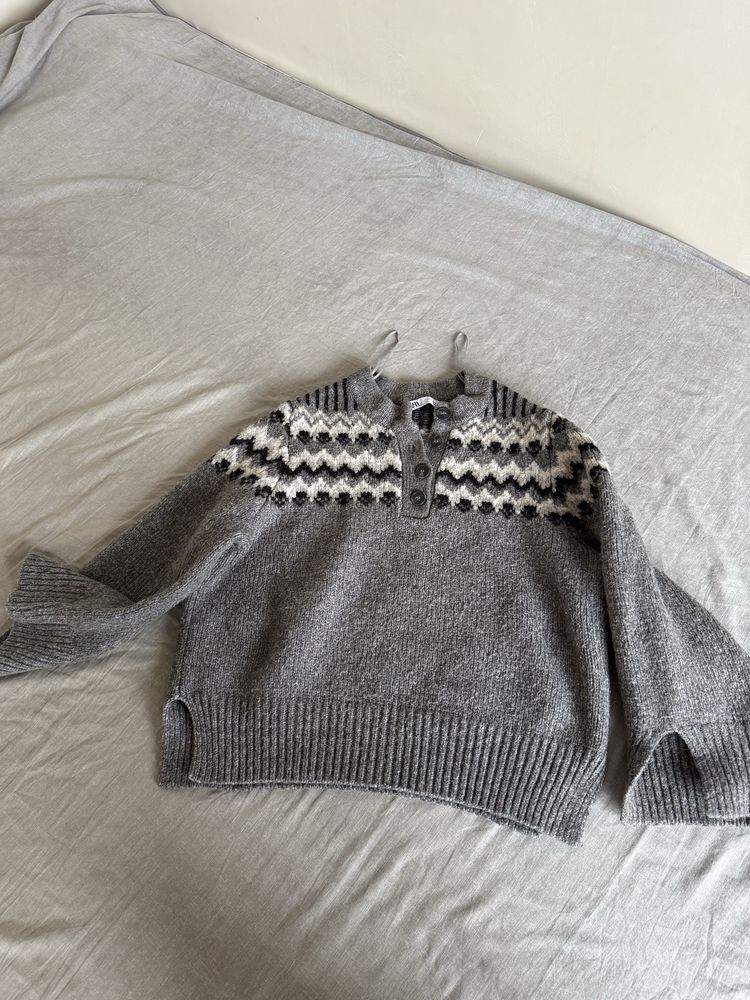 Zara светр шерстяний М