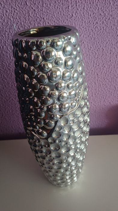 Jarra decorativa prateada