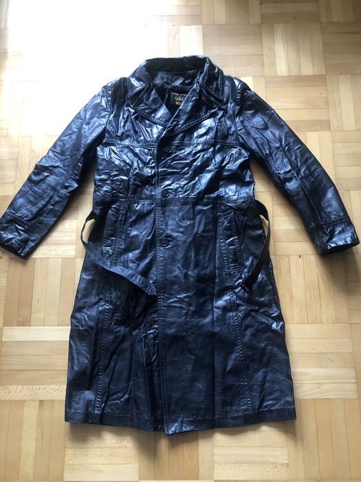 Płaszcz skórzany męski