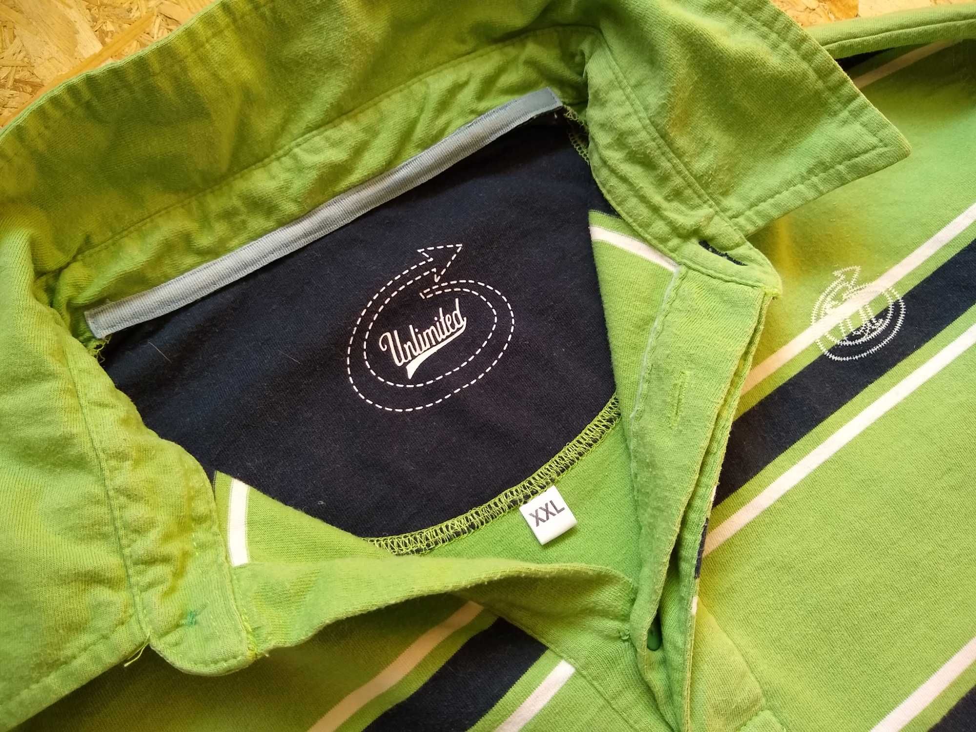 Продам джемпер/реглан мужской зеленый в полоску р-ра XXL (б/у)