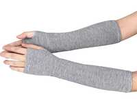 Długie rękawiczki bez palców light gray Nowe