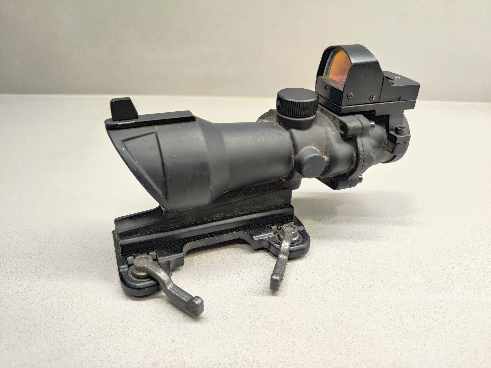 AIM-O ACOG 4X32 Scope & Mini Red Dot - Black