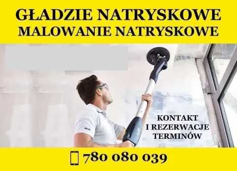 GŁADZIE Maszynowo SZPACHLOWANIE MALOWANIE Wnętrz agregatem Natryskowo