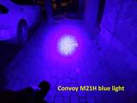 Фонарь Convoy M21H – 21700, тайп-с, синий свет 450-460 нм
