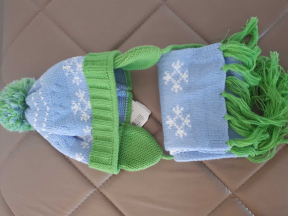 Komplet zimowy czapka i szalik chłopiec 92 Wójcik Nowy