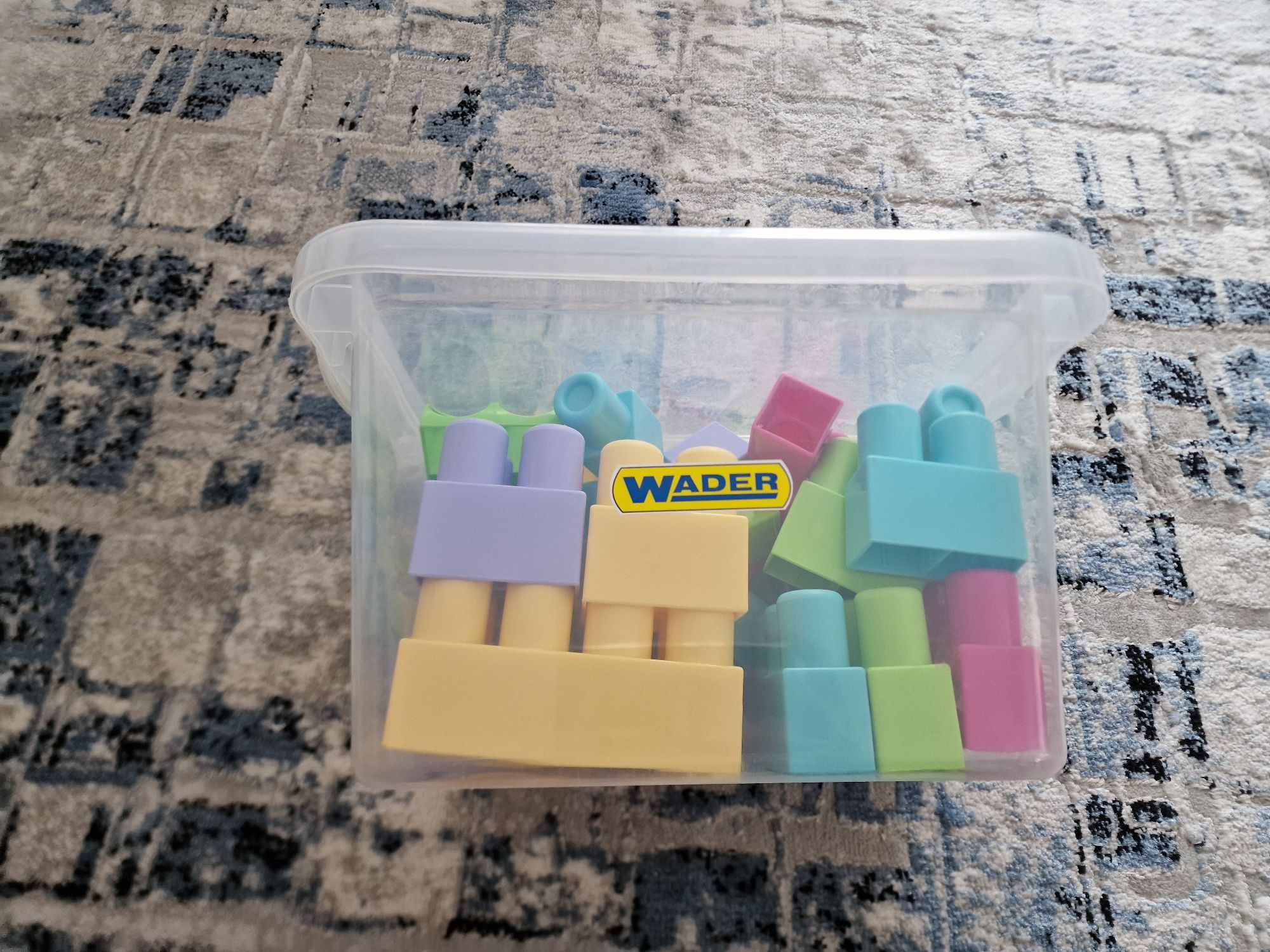 Klocki Wader z pudełkiem. Stan b.db.
