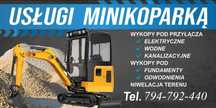 Usługi minikoparką