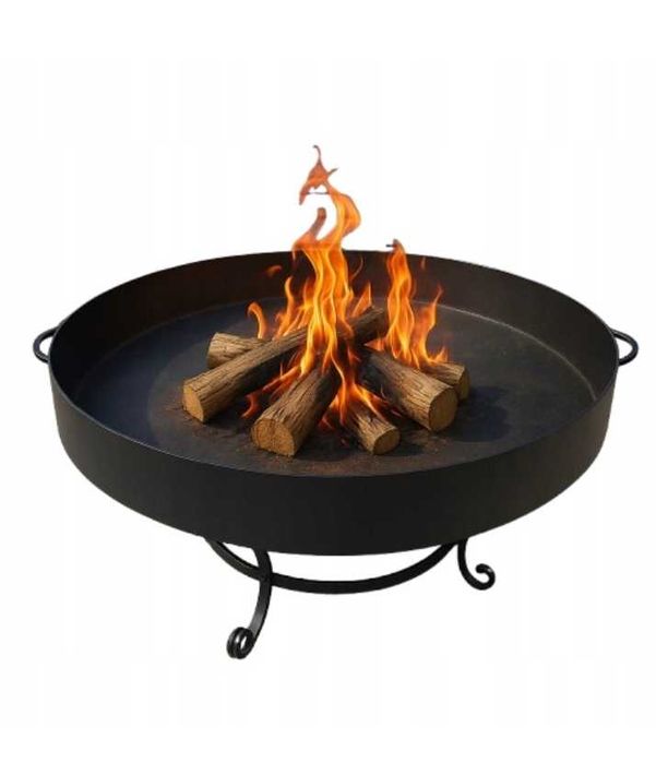 Palenisko ogrodowe 60 cm pod kociołek grill trójnóg.