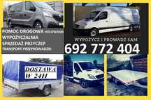 PomocDrogowa AutoLaweta Wynajem Wypożyczalnia BUSÓW 9osób transport