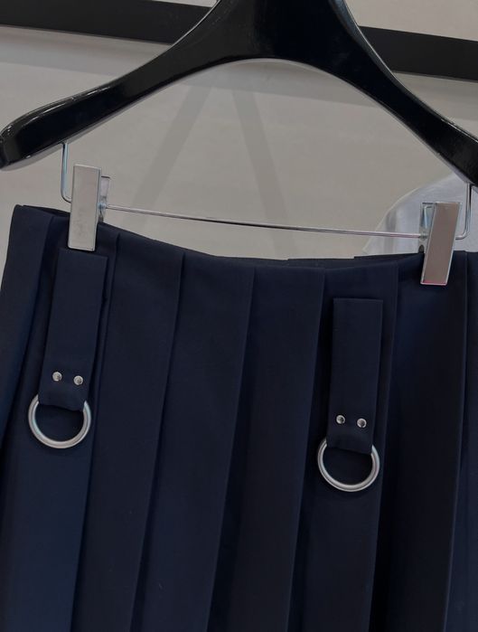 Prada plisowana spódnica z wysokim stanem