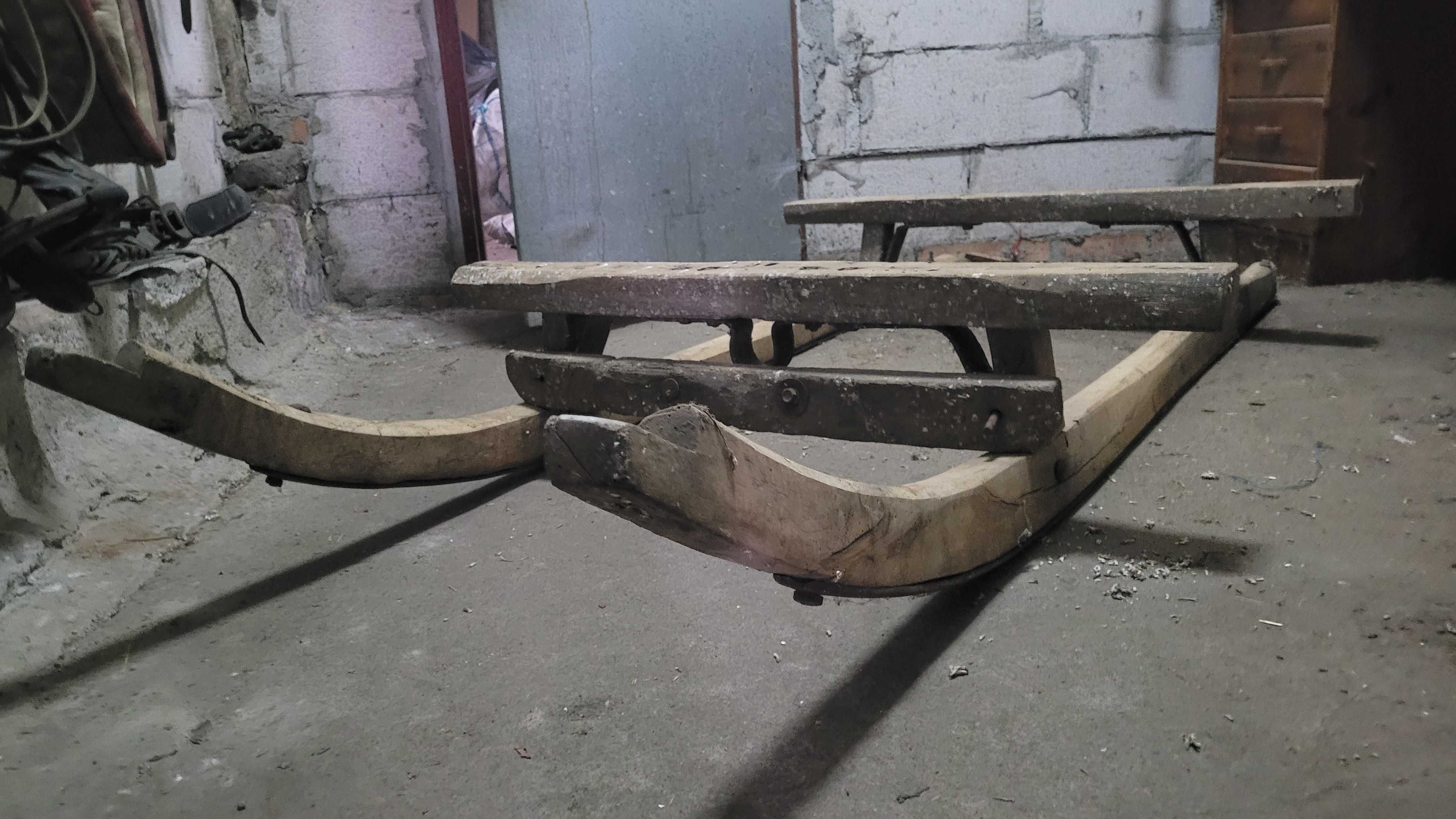 Sanie drewniane na kulig DUŻE