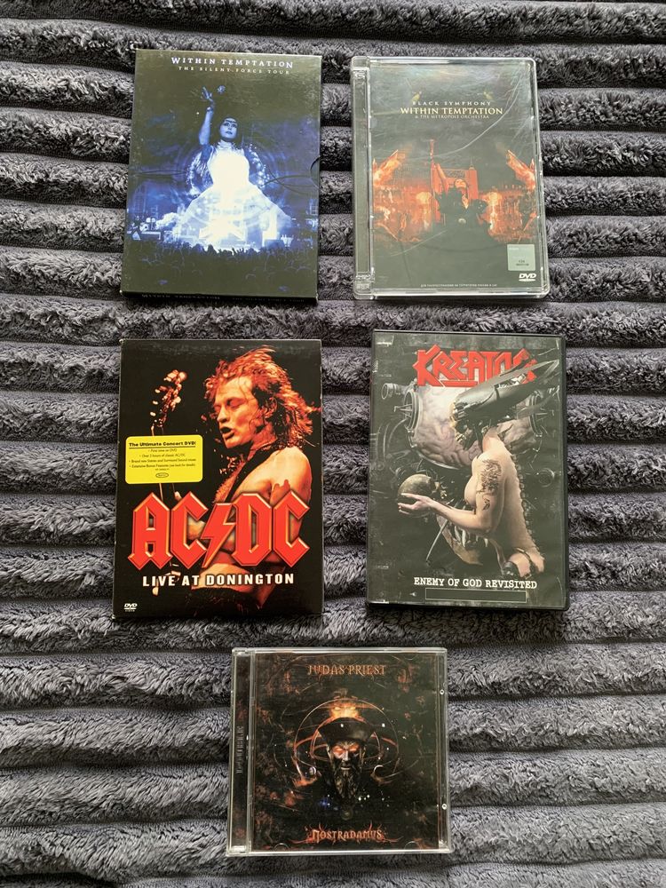 Фирменные DVD CD диски AC/DC, Judas Priest,Kreator,Within Temptation