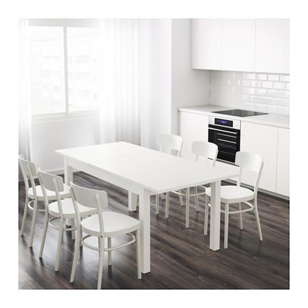 Mesa extensivel Bjursta Ikea branca