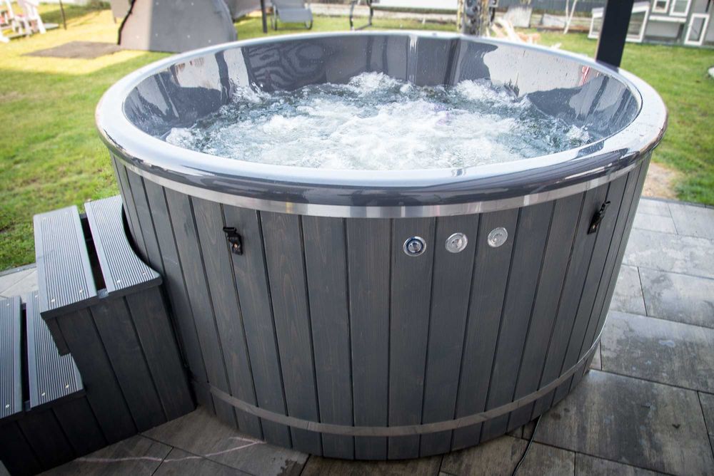 Balia ogrodowa ELEKTRYCZNA Jacuzzi Hot Tuba Gorąca Beczka hydromasaż