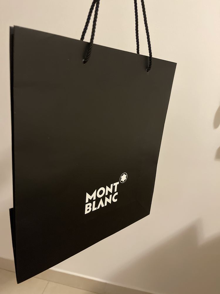 Mont Blanc torba papierowa prezentowa czarna 35/32