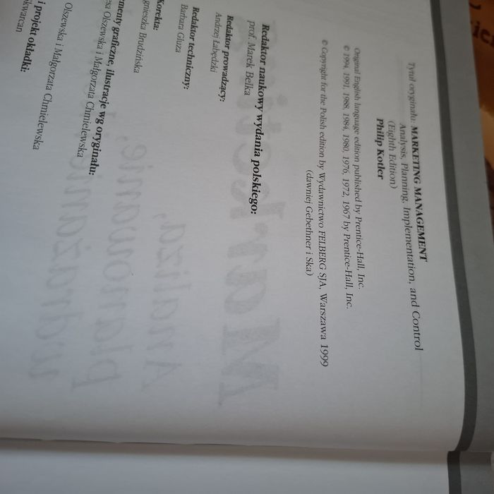 Ksiązka Marketing Philip Kotler