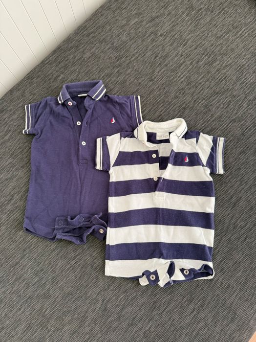 Dwa rampersy Next rozmiar 50/56 bawełna