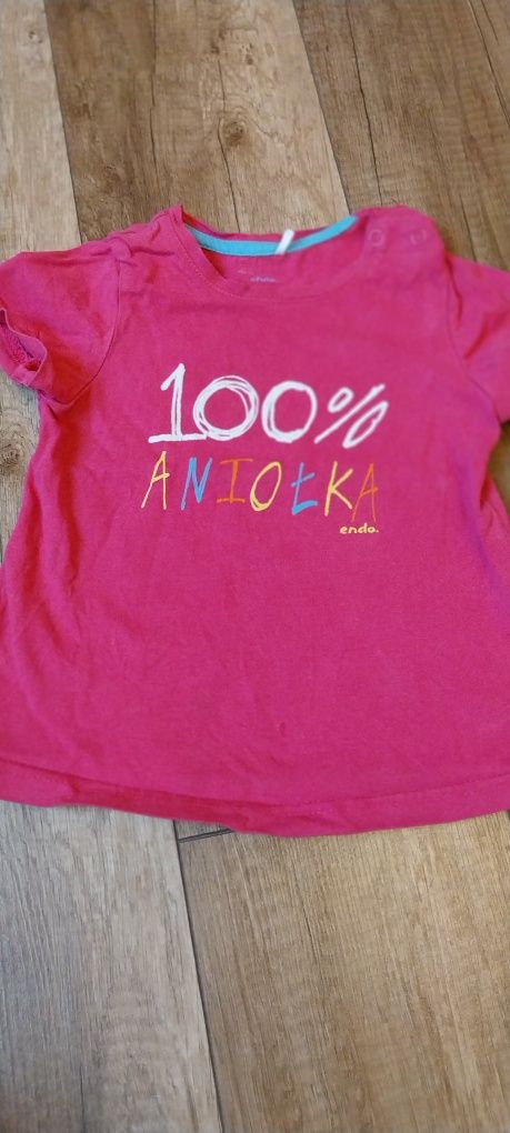 Bluzeczka t shirt 100% aniołka r. 92 Endo