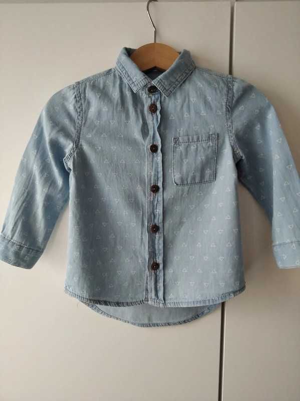 3 koszule Zara baby boy 12-18m