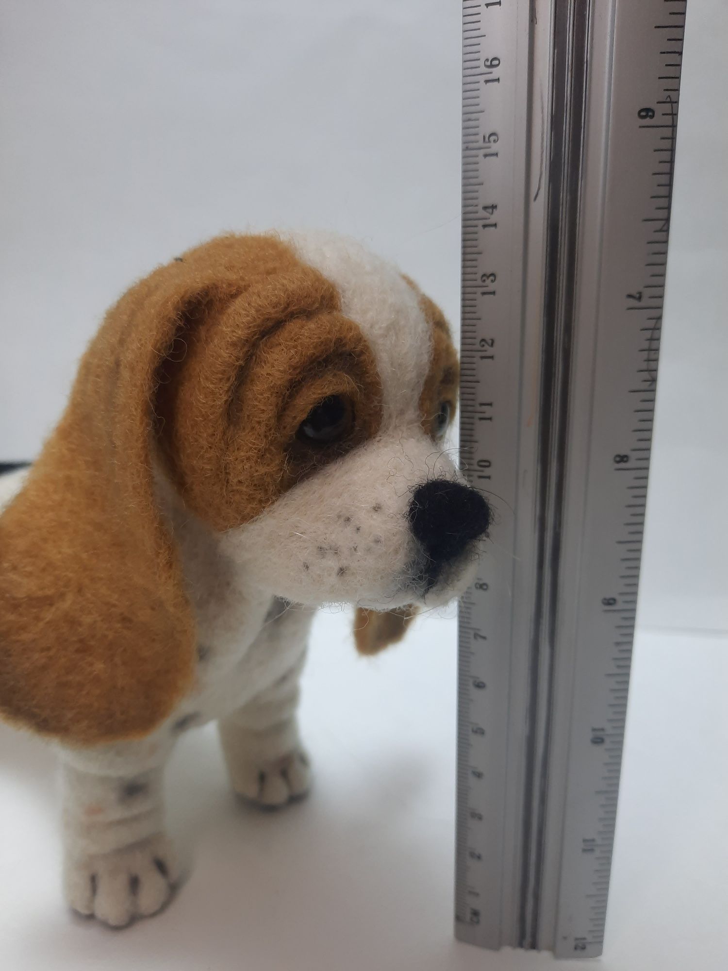 Валяная игрушка собачка, интерьерная игрушка