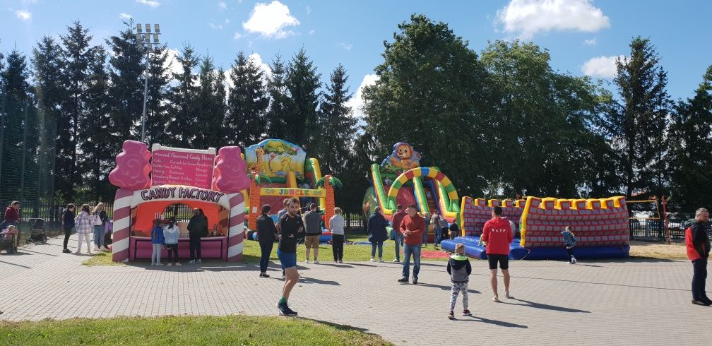 Wynajem dmuchańców. Zjeżdżalnie zamek do skakania wata popcorn basen