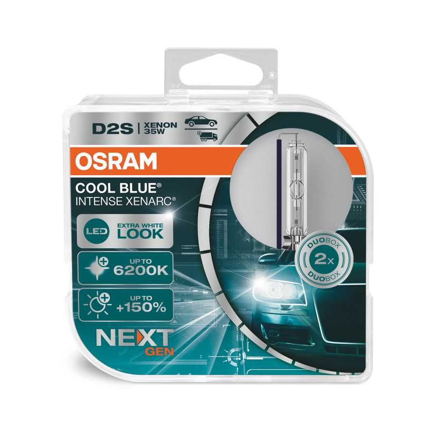 Lâmpadas Xénon Osram cool Blue Intense Next Gen 6200K +150 D1S,D2S,D3S