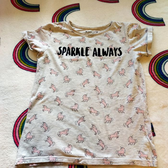 Koszulka, t-shirt Primark, 12/13 lat, 152/158 cm, jednorożec, Unicorn.