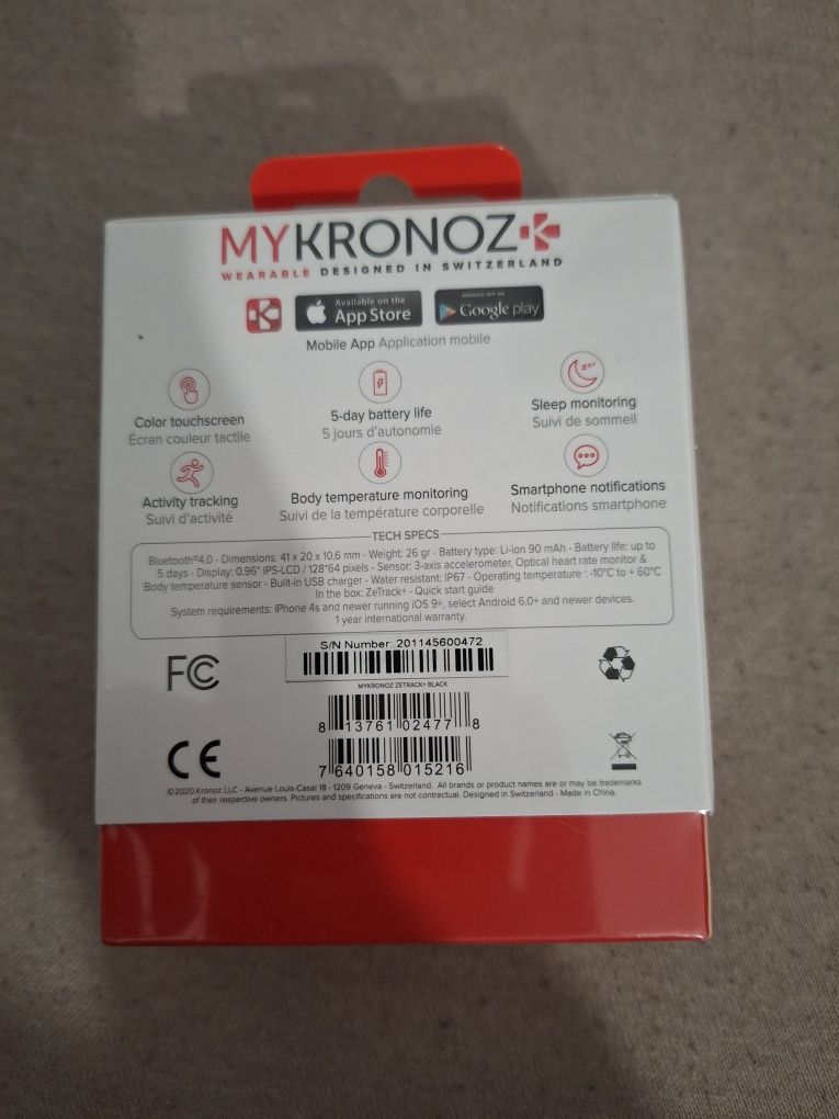 Smartwatch MyKronoz ZeTrack+ , dla każdego