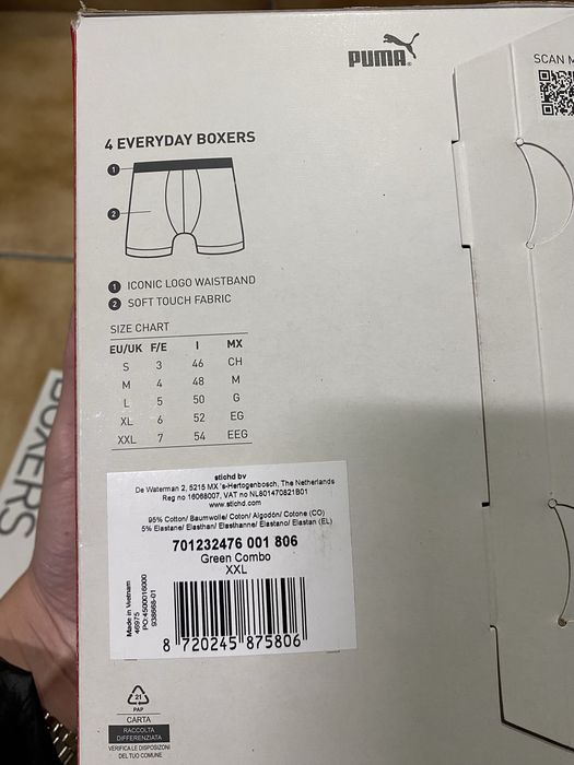 Чоловіча білизна Puma боксери S M L XL XXL оригінал труси котонові