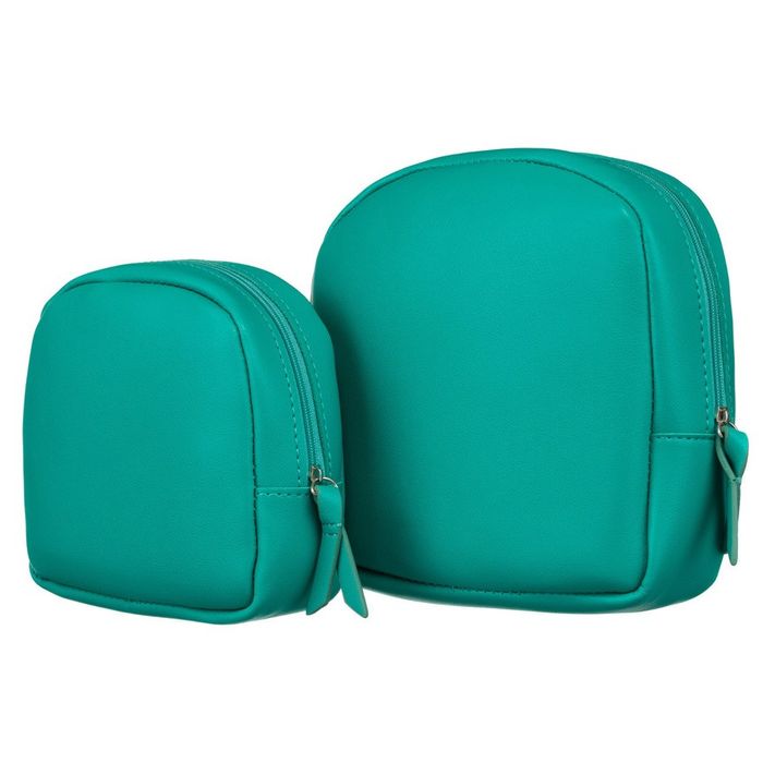 zestaw dwóch kosmetyczek damskich ze skóry ekologicznej - rovicky